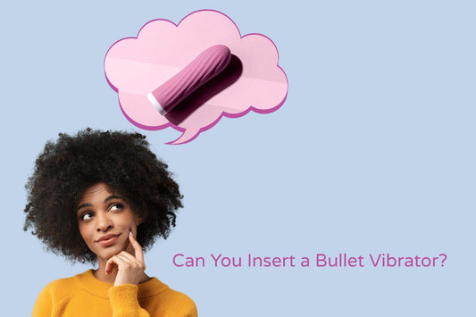 Woman thinking about bullet vibrator use — blog about internal vs external safety