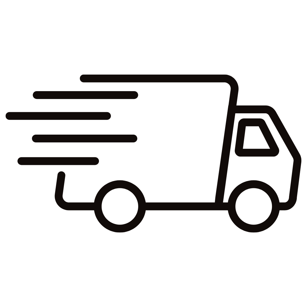Free 24-hour tracked shipping icon with discreet delivery assurance